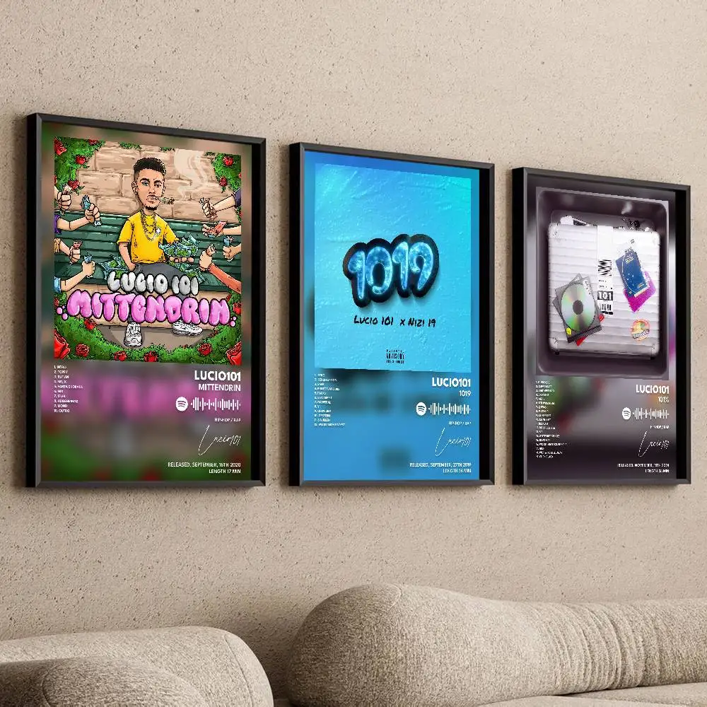 Lucio101 Poster, selbstklebende Kunst, wasserfester Papieraufkleber, Kaffeehaus, Bar, Zimmer