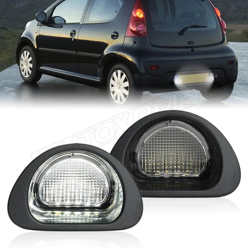 

Задний номерной знак для Peugeot 107 2005-2014, Citroen C1 2005-2013, 2 шт.