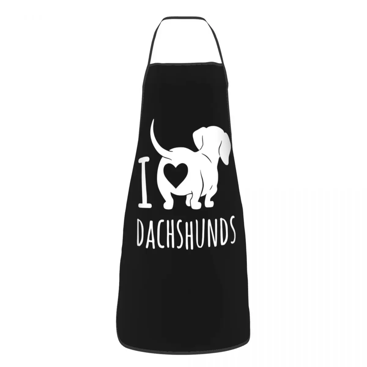 Unisex I Love Dachshunds Kitchen Chef Cooking Baking Apron Women Men Badger Sausage Wiener Dog Tablier Cuisine for Gardening