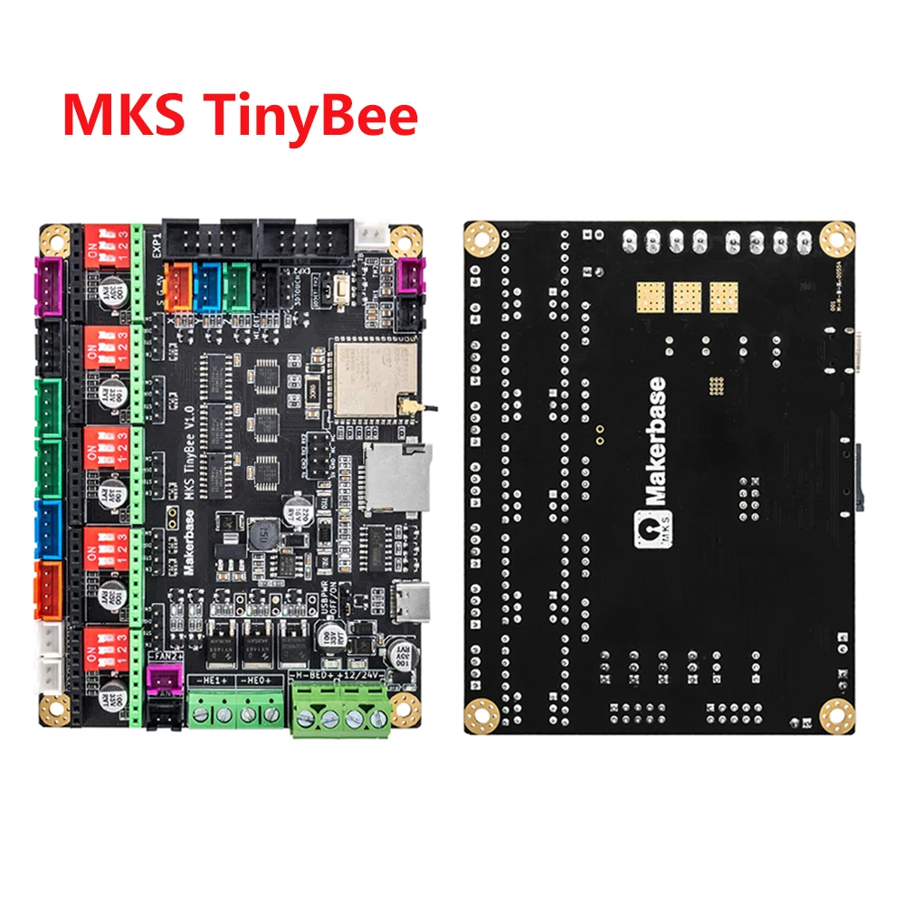 Placa de Controle Motherboard para Impressora 3D, MKS, TinyBee, ESP32, Fit Mini12864, 3D Touch, Controle WiFi, Compatível com A4988, Driver TMC2209