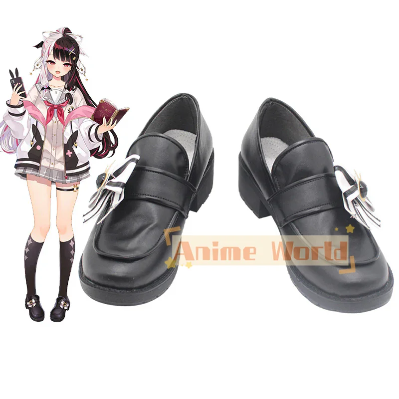 Virtual YouTuber SMC-gumi Yorumi Rena School Uniform Cosplay Shoes Halloween Carnival Boots Custom Made