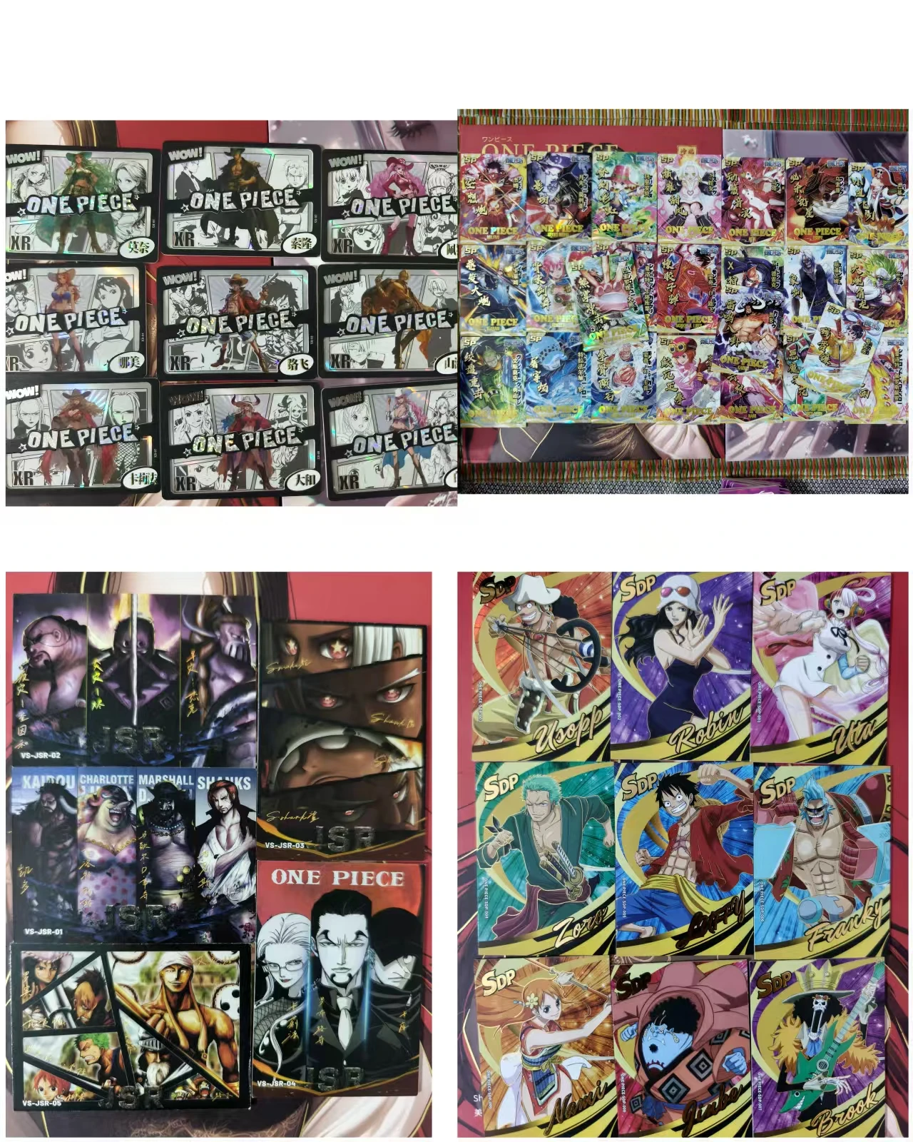 Japanese Anime One Piece Original Art Style Luffy, Han Cook, Zoro, Sanji, Robin Collectible Cards Birthday Gift Christmas Gift