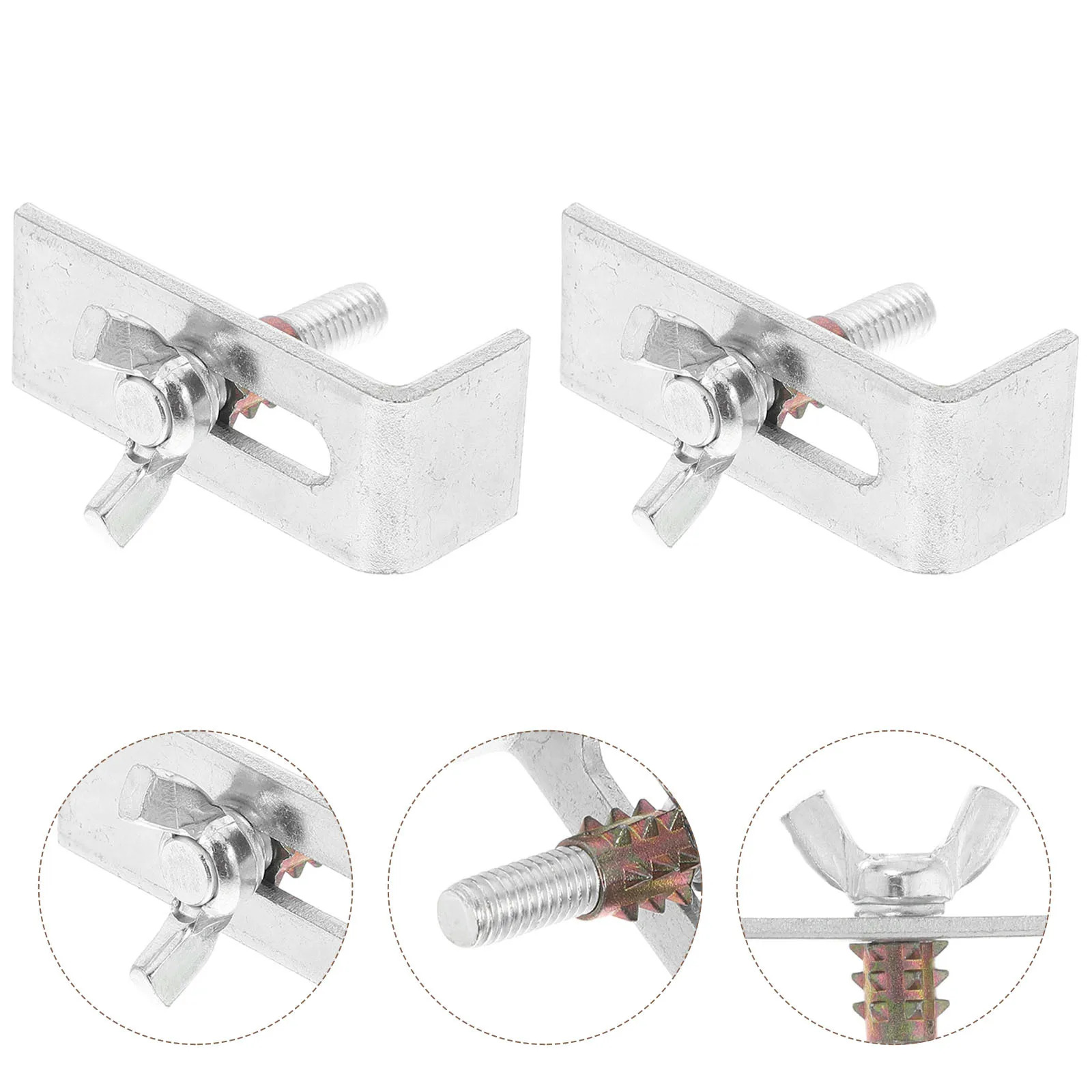 

4pcs Undermount Clips Durable Zinc Alloy Basin Installation Brackets Support Fixing Hardware Kitchen Mounting Anchors Sink