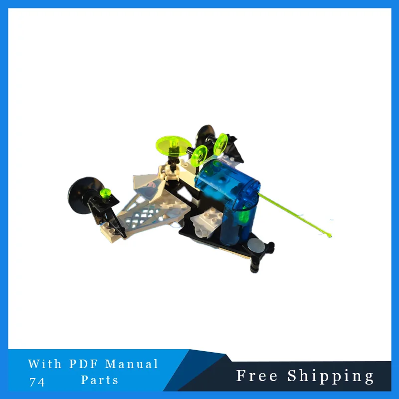 74PCS Nieuwe Technologie MOC Star Battle Star Fight DIY Vliegtuigen Model Bouwstenen Bricks Montage Speelgoed Verjaardag Kerstcadeaus