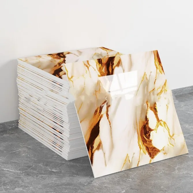 Price discount Large format waterproof marble tile sticker Shopping mall peel sticker backsplash