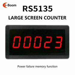 DC 12-24V RS5135 0.56 Inch LED 5-Digit Counter 0-99999 Large Screen Electronic Counter For Industrial Production Metering