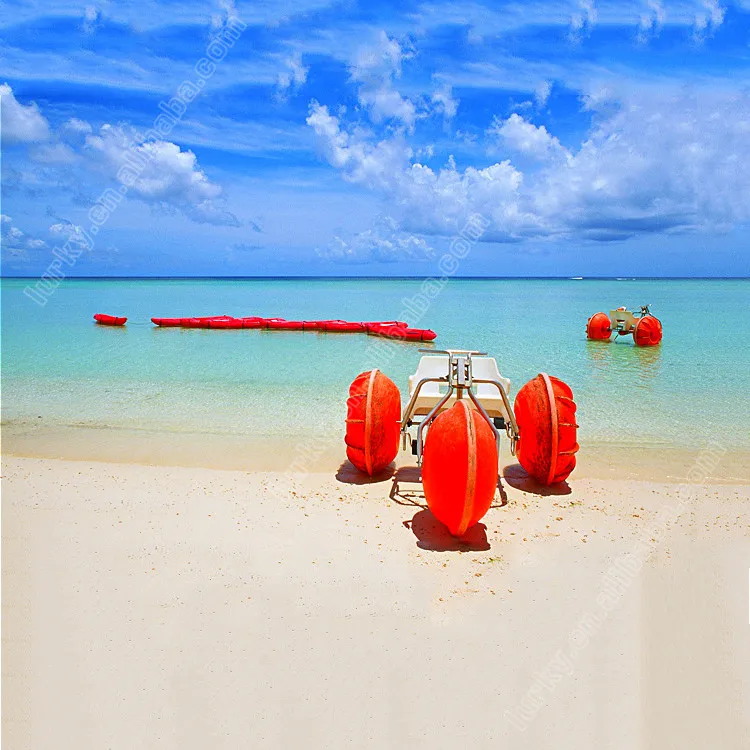 Aluminium Alloy Frame Polyethylene Wheel Sea Tricycle Water Bike Water Tricycle For Sea