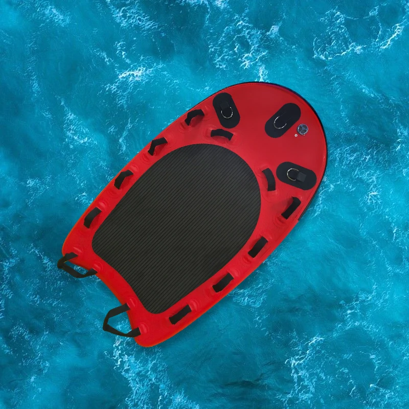 168x100x10CM Inflatable Jet Ski Rescue Sled Portable Water Extraction Device Floating Mat Rescue Board for Water Ice Surf Rescue