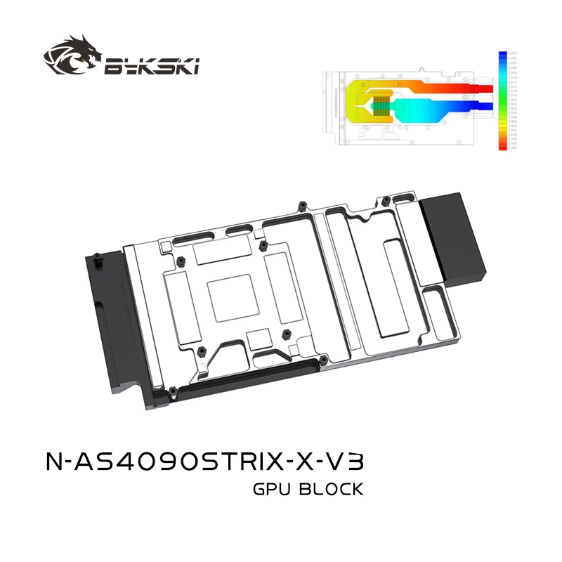 

Блок графического процессора Bykski для ASUS TUF GAMING/ROG STRIX RTX4090, видеокарта с водяным охлаждением/AI Intelligence, глубокое обучение N-AS4090STRIX-X-V3