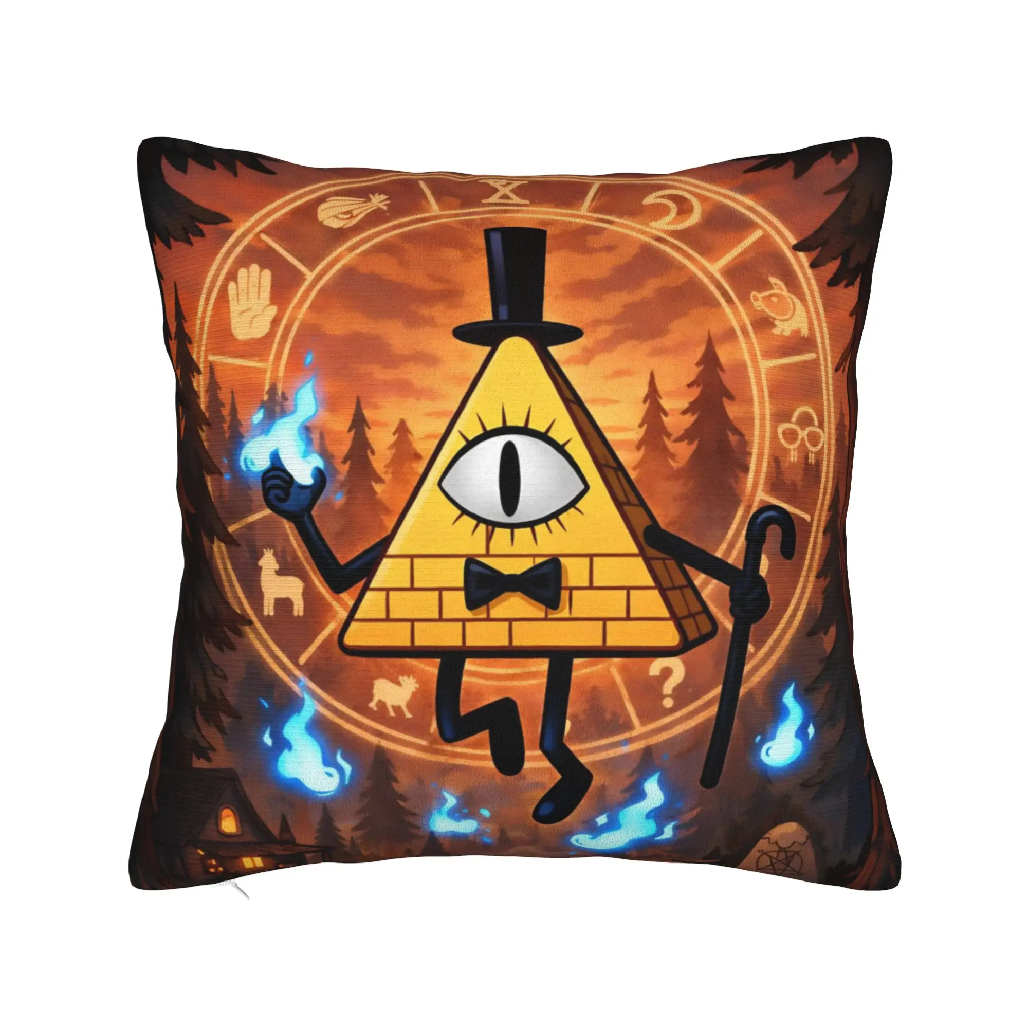 G-Gravity Falls Pillow Covers Stuff Soft Cushion Cover Decorative  Throw Pillow Case Cover Car Multi-Size