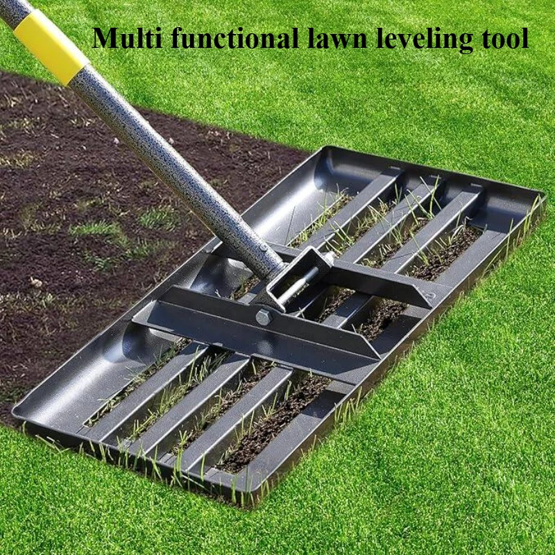 Lawn sand filling leveler, lawn care fertilizer spreader, spreading topsoil, spreading compost Household gardening tools