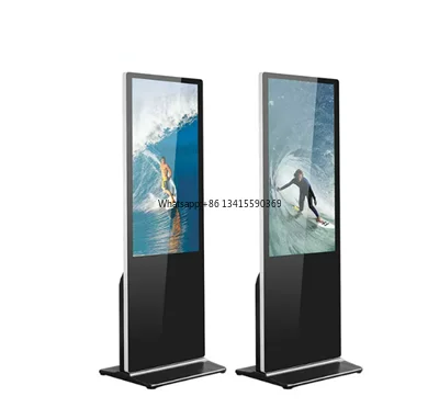 OEM Floor Standing 55inch Indoor LCD  Touch Interactive Screens AD Kiosk Stand Alone DigitalAdvertising Display