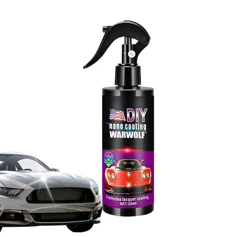 

120ML Car Detailing Paint Care Polishes Nano Ceramic Car Coating Anti-rain Water Repellent Glaco Spray Auto Headlight Polisher