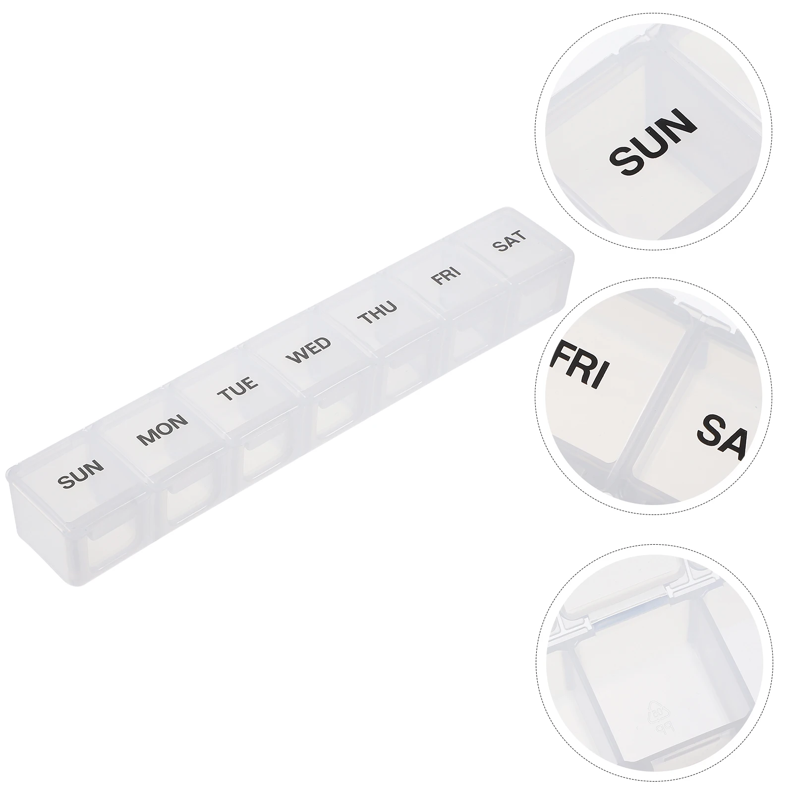 

Портативная аптечка, 2 шт., контейнер для витаминных таблеток, еженедельный футляр для таблеток для путешествий, диспенсер для хранения, компактный, отдельный дизайн, прочный