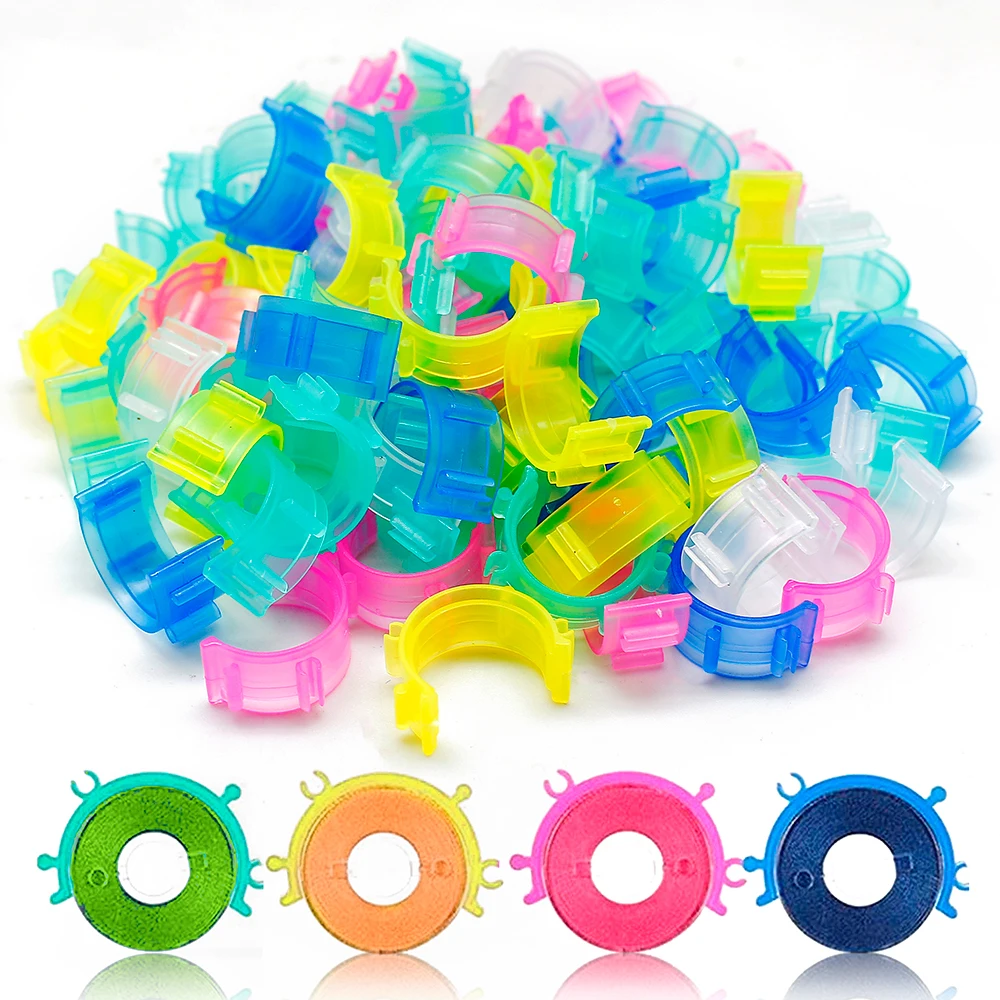 100pcs Plastic Bobbin Clip Sewing Spool Clip With Thread Locking Function Fits All Popular Spool Sizes Sewing Parts and Tools