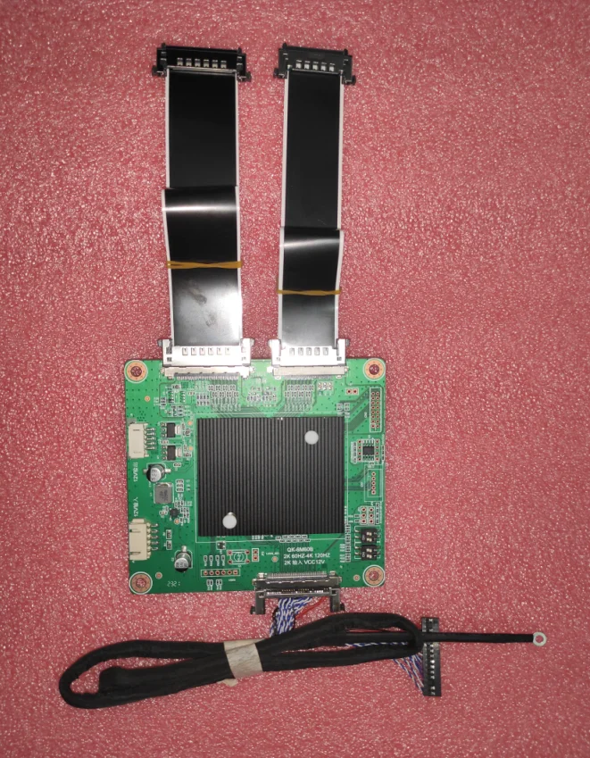 Nueva placa adaptadora de QK-6M60B LVDS a placa base Dual Vbyone2K a interfaz Dual 4K pantalla de unidad de 120HZ