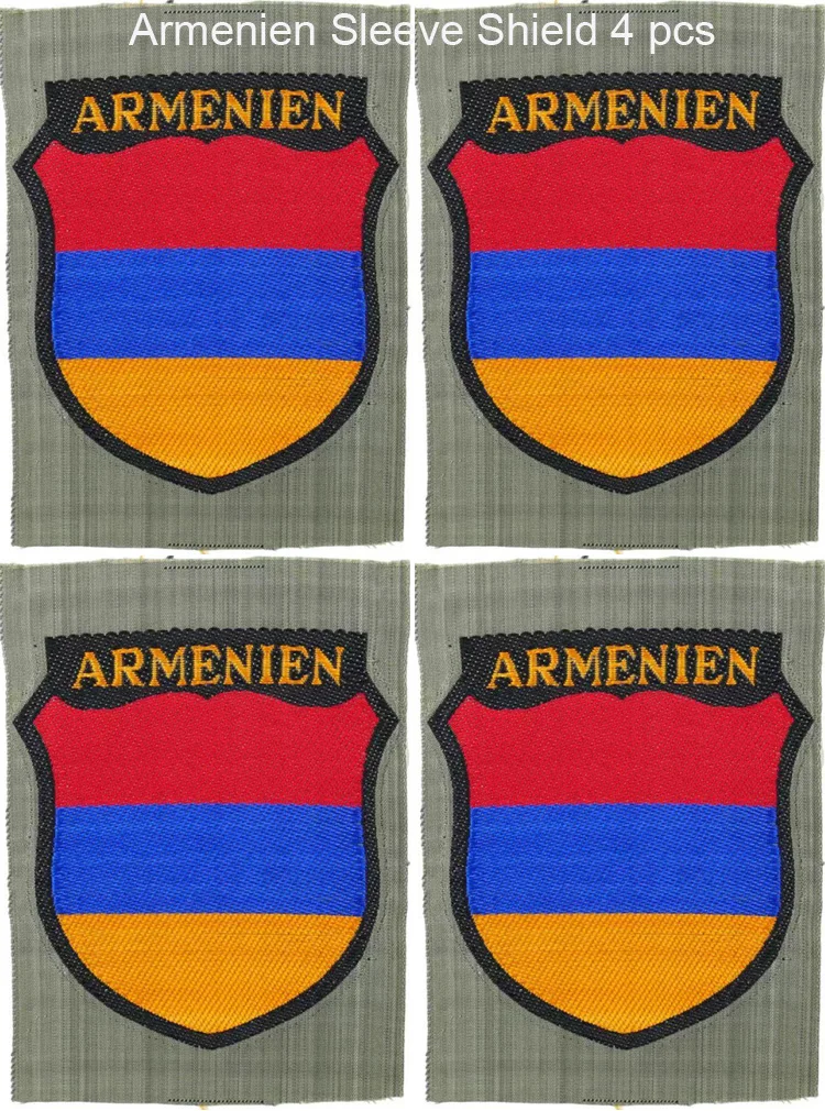 Reproduction Cosplay Armenien Foreign Volunteer's Insignia Sleeve Shield Nordland 1944