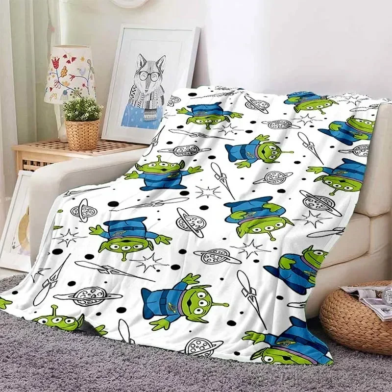 

Toy Story Alien Printed Blanket for Home Travel Soft and Comfortable Blanket for Adults and Children Cartoon Warm Blanket