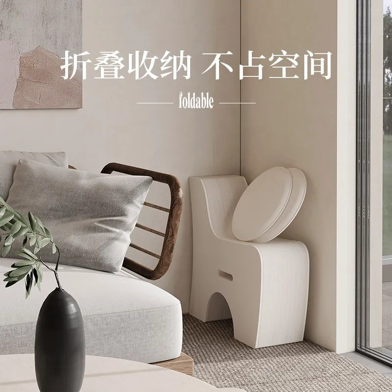 paper creative folding sofa stool clothing store card seat living room sofa chair organ kraft paper strip special shape 접이식 스툴