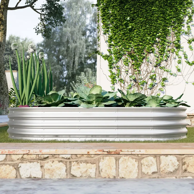 

Bed Kit Gaanized Planter Raised Garden Beds Outdoor For Vegetables Flowers Herbs Heavy Duty Rust Resistant Easy Assembly
