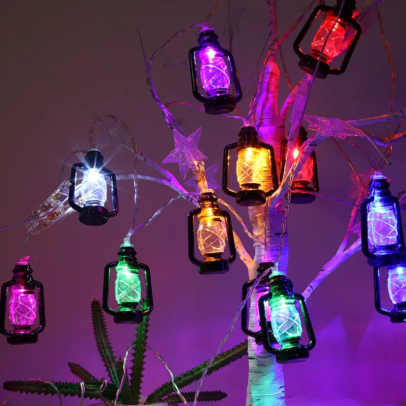 Vintage Kerosene Bottle Led String Lights Courtyard Christmas Decorations Indoor Waterproof Powered Patio USB Light 400