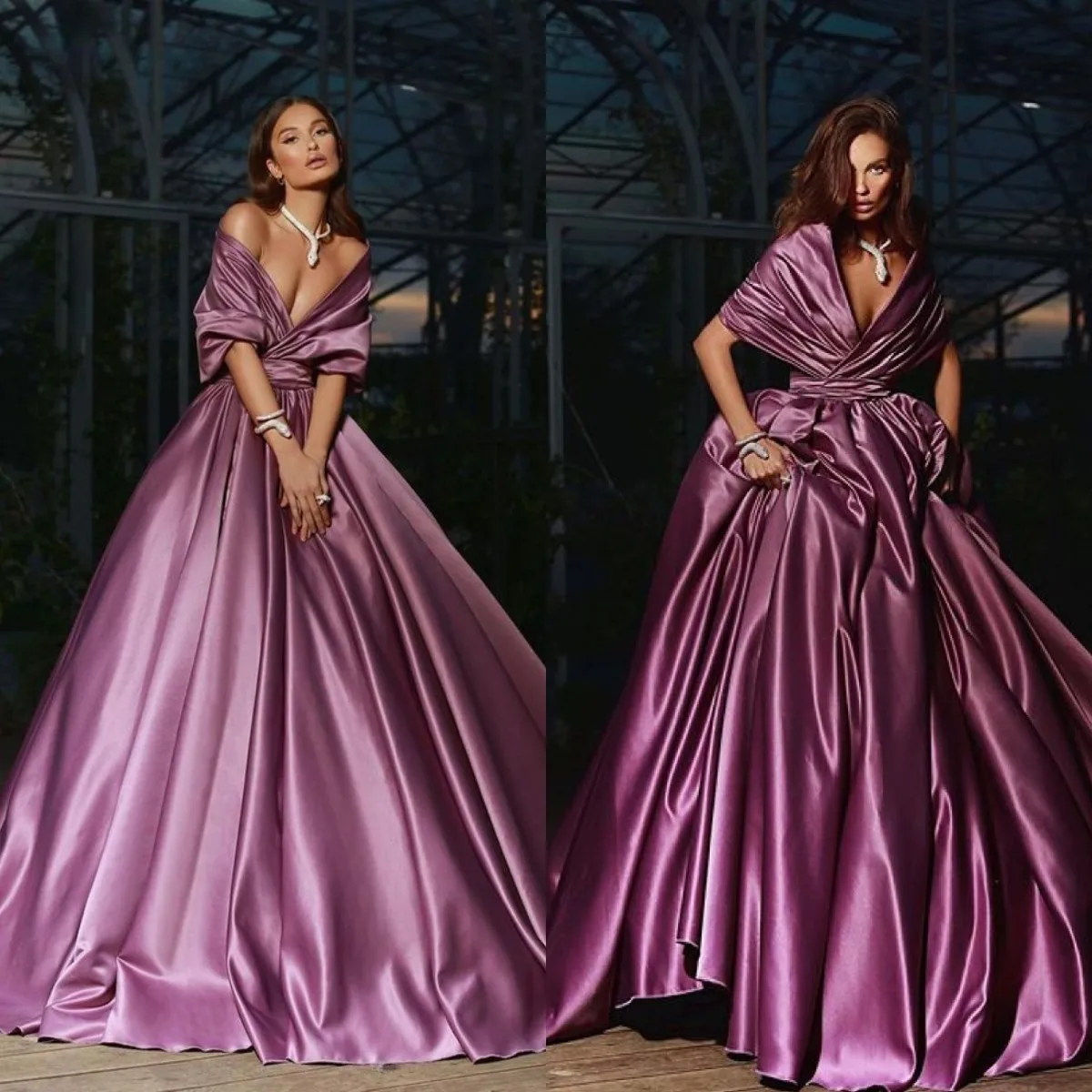 Silk Satin Evening Dresses for Women Modern robe soirée femme Prom Gowns Customise Formal Party Dress Robes