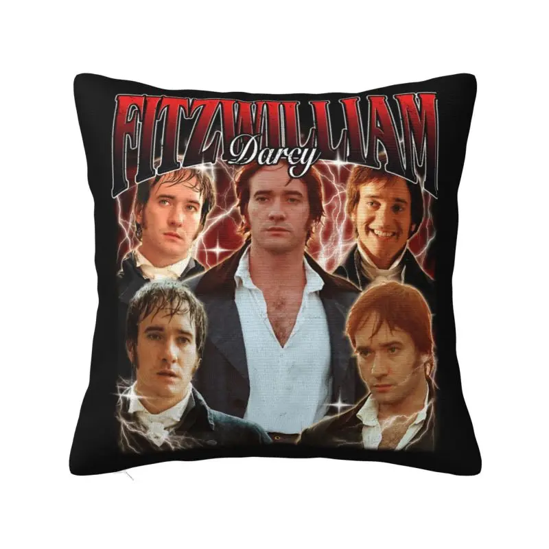Fitzwilliam Darcy Style Throw Pillow Covers Decoration Pride And Prejudice Sofa Chair Cushion Cover Polyester Cozy Pillowcase