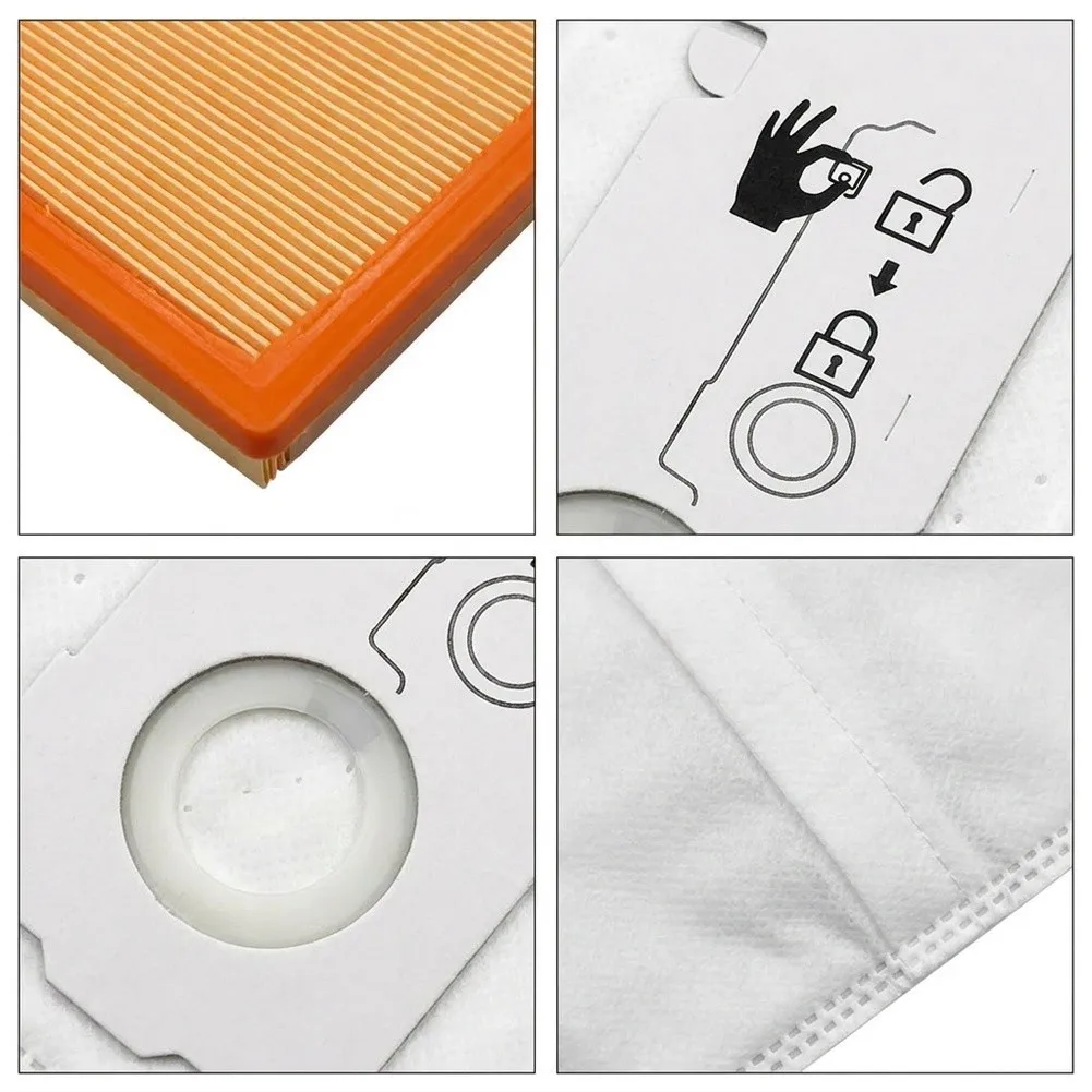Non-woven Dust Bags White Dust Bags For Ct Robust Material Construction For Home Vacuuming For Vacuum Cleaners