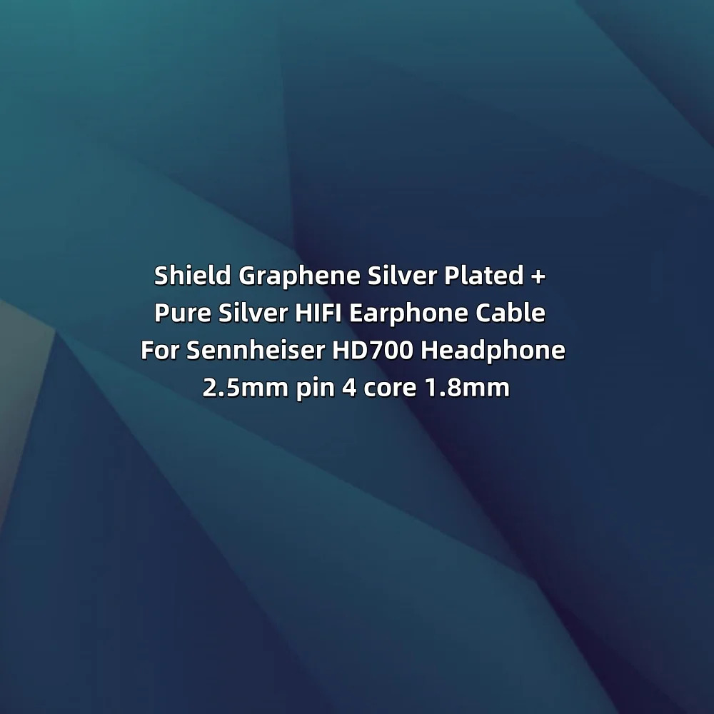 99% 순수 실버 팔라듐 + 그래핀 골드 이어폰 차폐 케이블 (젠하이저 IE8 IE8i IE80 IE80s용) 메탈 핀 LN008202