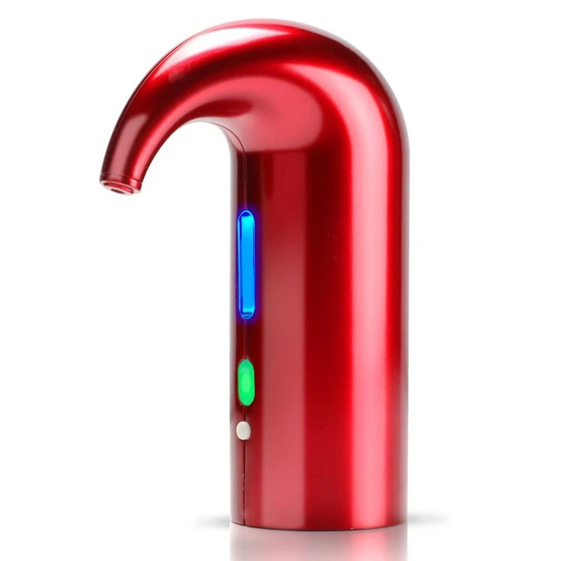 Electric Wine Pourer Aerator Dispenser Pump USB Rechargeable Cider Decanter Pourer Wine Replacement Red