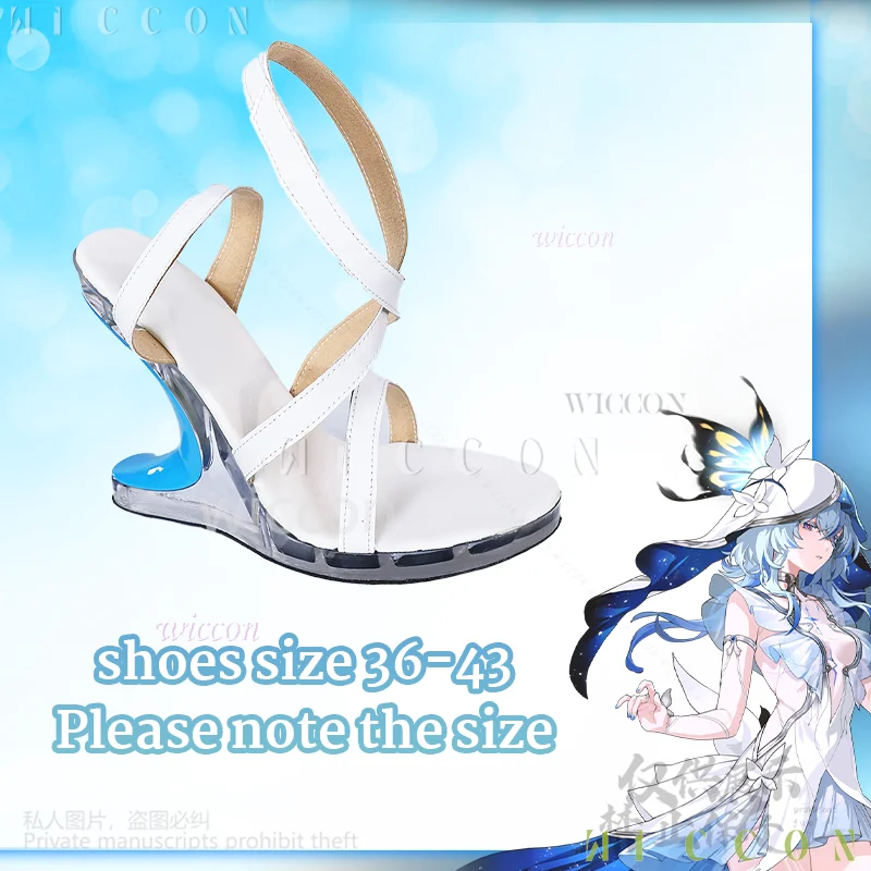 อะนิเมะ Cos Shorekeeper คอสเพลย์เกม Wuthering Waves อะนิเมะเครื่องแต่งกายน้ําสี Y2K ผีเสื้อชุดเจ้าหญิงลูกไม้ไม่สม่ําเสมอ