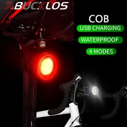 BUCKLOS COB Cycling Light Type-C Charging Bicycle Rear Lights Bright Night Riding Warning Light Road Mountain Bike Taillight
