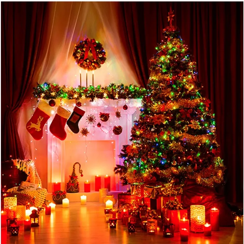 Waterproof LED Christmas Fairy String Lights White Warm RGB Lighting For Curtain Wedding Party Indoor Outdoor Home Decoration