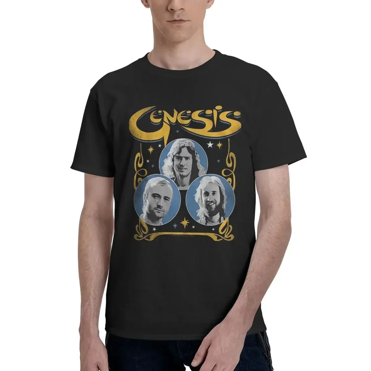 Genesis Band Music Phil Collins 100% Cotton Casual Breathable Confortable T Shirt Mens Designer Clothes Funny Gifts
