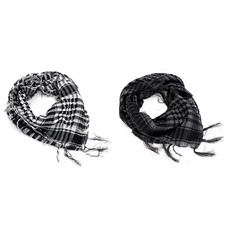 Fashion Men Lightweight Outdoor Shawl Tactical Desert Arabian Scarf Winter Windproof Hiking Head Scarf Motorcycle Face Mask