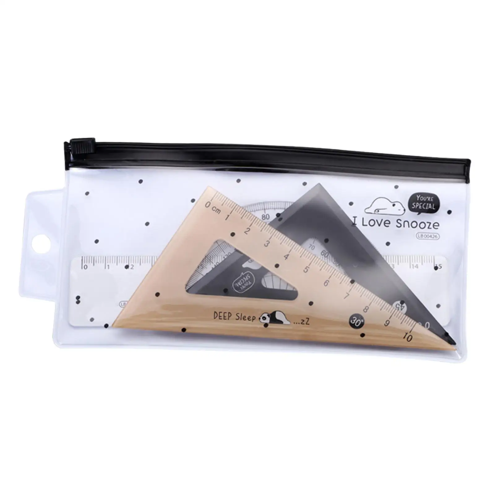 4x Geometry Math Ruler Measuring Tool Triangle Ruler Drafting Ruler Home