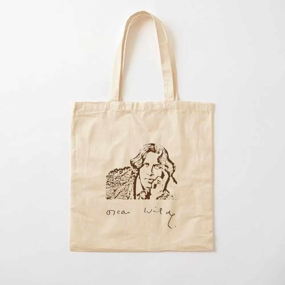 Oscar Wilde - Signature & Illustration Tote Bag Eco bag Cloth bag tote men's handbag