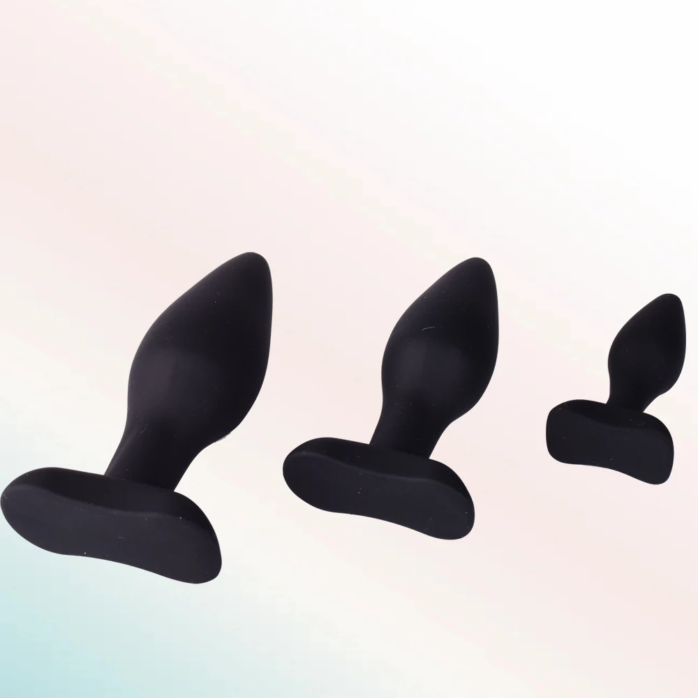 3 Size Silicone Anal Plug Set Wearable Butt Plug Stimulation Anus Masturbator G Spot Massage Dildo Bdsm Sex Toy for Man Women