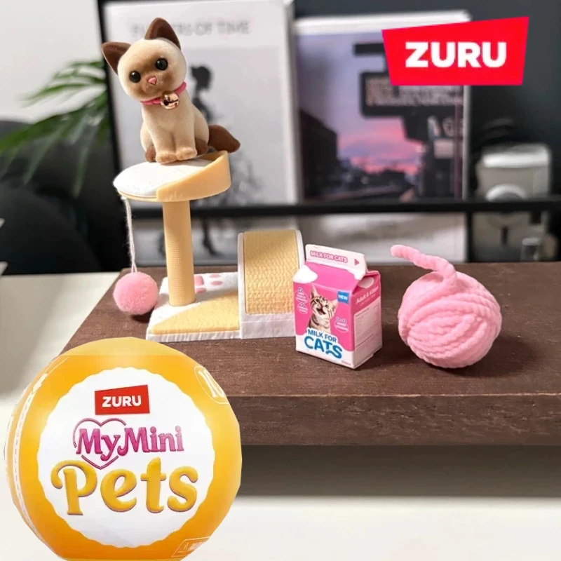 ZURU My Mini Pets Sortierte Blindbox-Serie DIY Hund Kaninchen Capybara Sammel-Mystery-Box Desktop-Hobby-Geschenk Sammlerstück Ornament