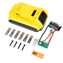 Battery Plastic Case+18650 Lithium Battery Protective Board for Dewalt 5-Cell Battery Tool Battery Case Kit