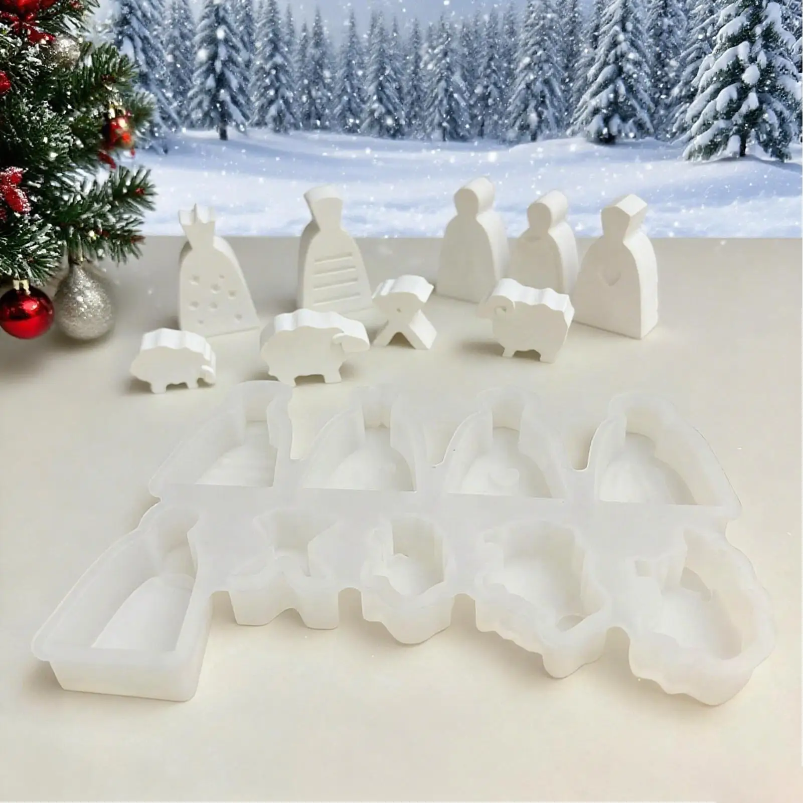 

Рождественские силиконовые формы для Рождества, религиозная форма для Иисуса, форма для шоколада с Иисусом для гипсовой глины, ароматические свечи, Хэллоуин, Новый год