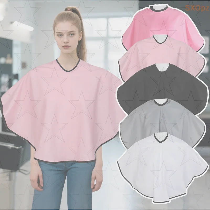 

Barber Hair Cutting Cover Reusable Waterproof Dyed Hair Shawl Hair Styling Salon Tool Hairdressing Colored Apron Styling Cloth