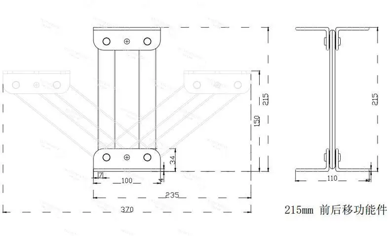 Upholstery Accessories Moving Fitting Parts Adjustable Sofa Backrest Mechanism Hinge