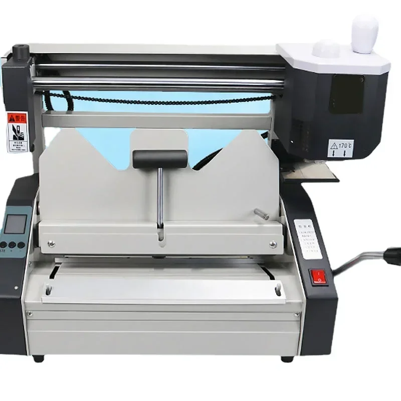 Máquina de encuadernación de pegamento termofusible D30, máquina de encuadernación de pegamento con temperatura, cubierta tierna para oficina, máquina de encuadernación de pegamento trasero.