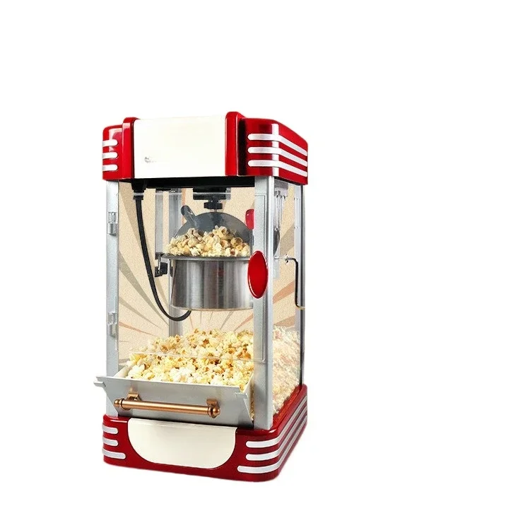 The new popcorn machine mini small corn machine ball type can be added with sugar to refuel