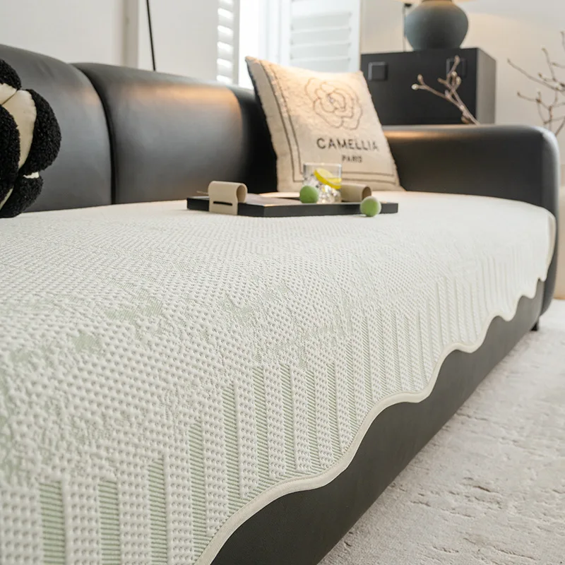 Summer Ice Silk Sofa Cover Universal Non-slip Sofa Mat Cool Feeling Mat Cushion Sofa Towel Couch Slipcover for Living Room Decor