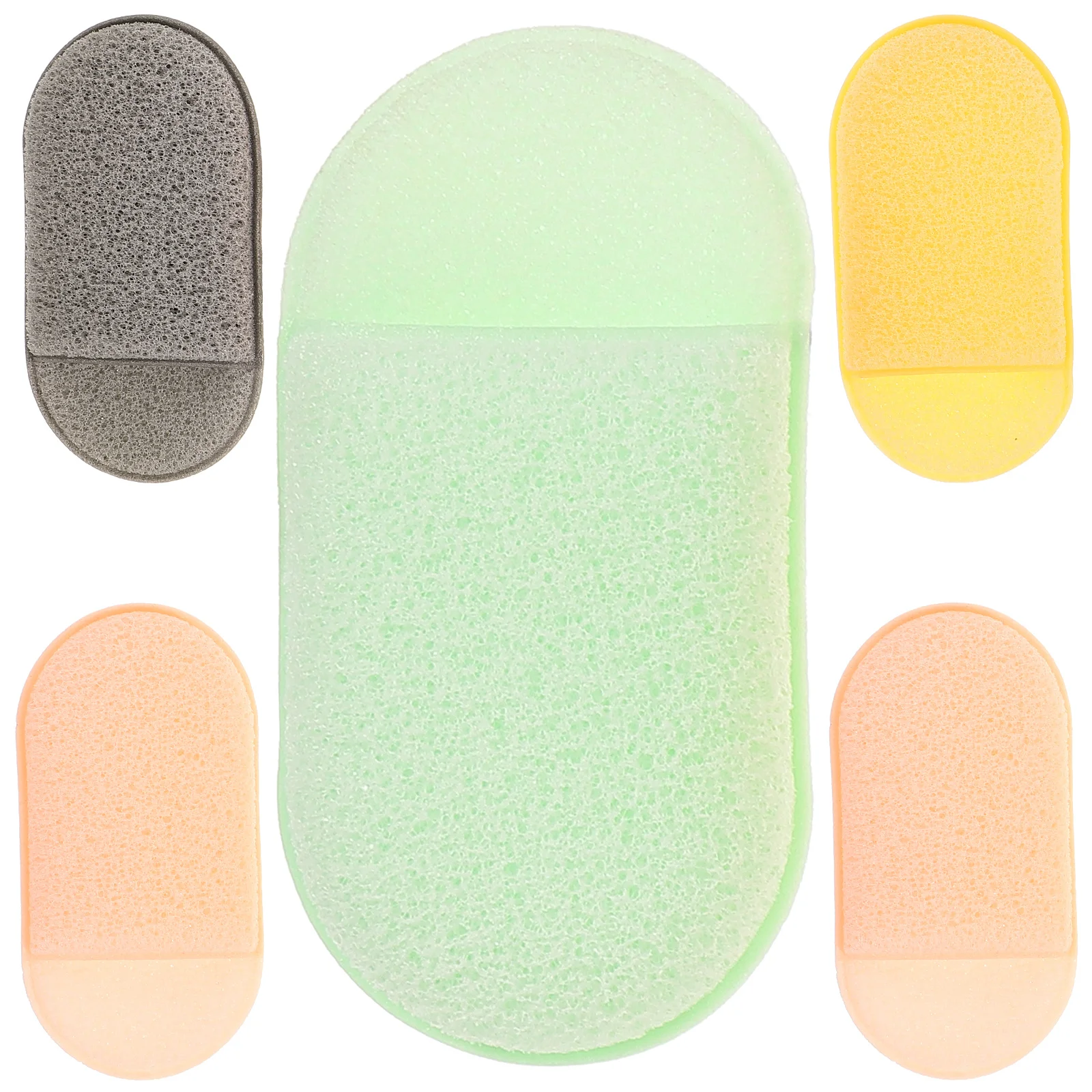 5pcs Facial Sponges Reusable Makeup Sponges For Cleansing Sponge Exfoliating Face Pads Wash Beauty Tool