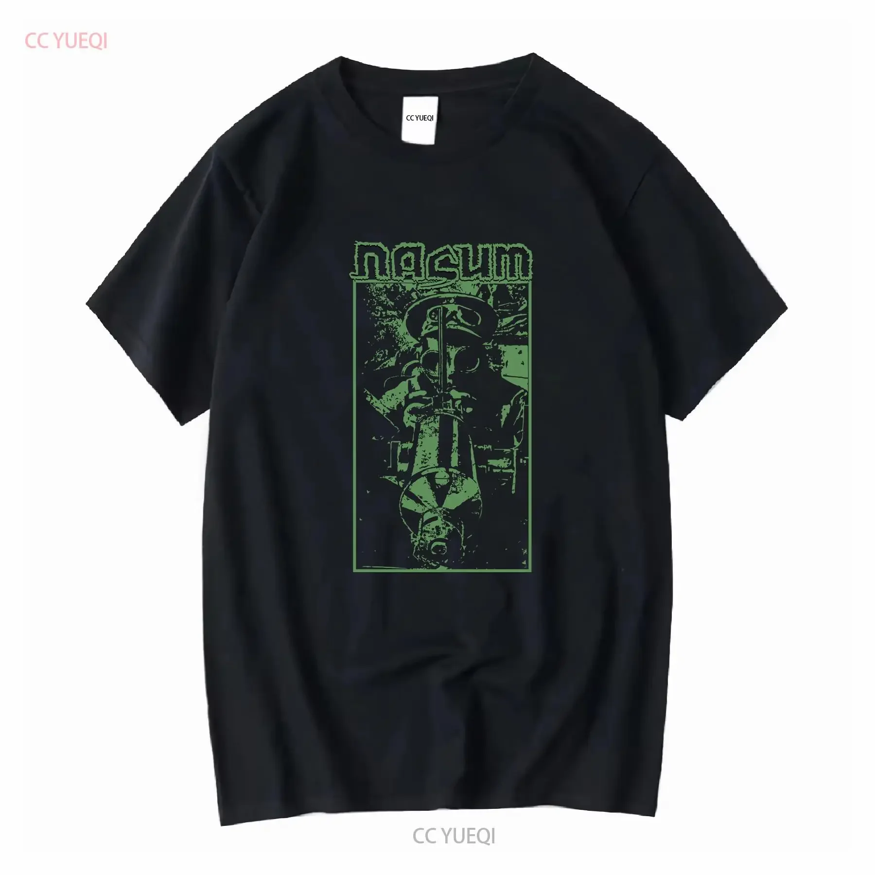Nasum Vintage 2000s T Shirt Grindcore Dismember Repulsion Crucifix Metal vintage Washed graphic Unisex Slightly Versatile