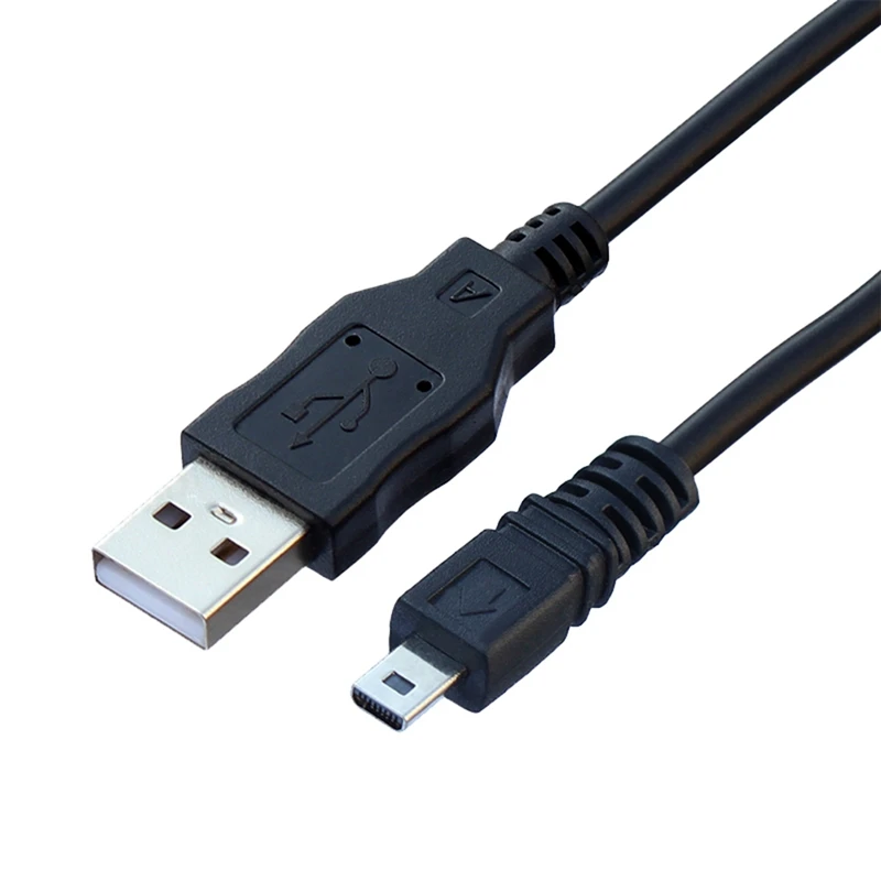 UC-E6 Data Cable Digital Camera USB Mini 8 Pin Universal for Nikon Fuji Panasonic Olympus Sony 1.5M with Magnetic Ring