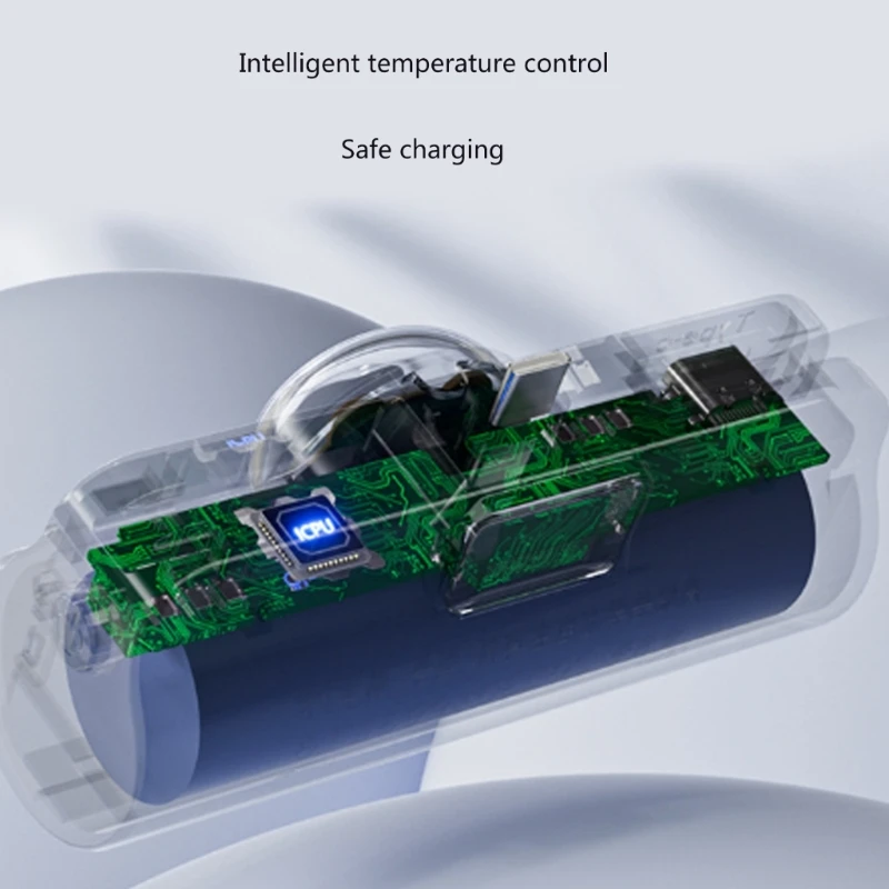 Portable 18650/21700 Battery Mini Power Bank Case DIY Power Bank Shell 5V 2.4-3A Battery Power Shell Not Included Battey